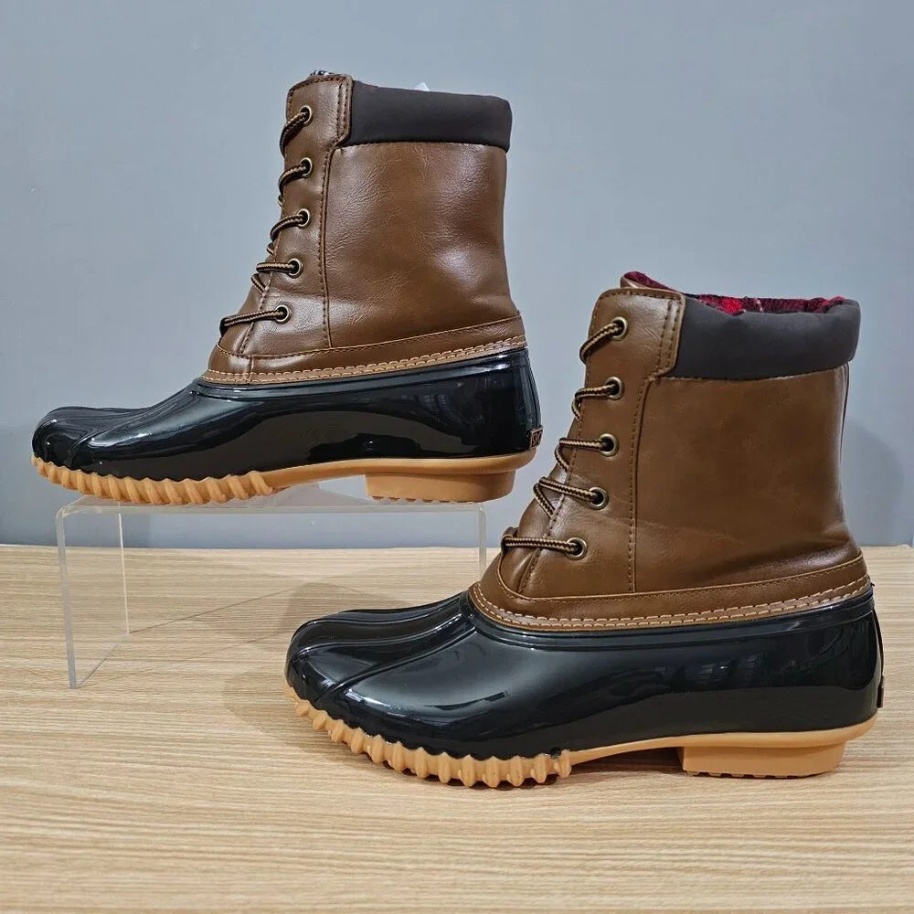 Sporto Boot Danielle Duck Womens Outdoor Shoe Insulated Brown Black Size 9
